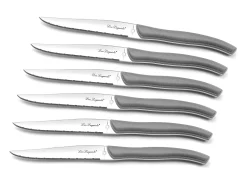 Lou Laguiole Sky - Estuche de 6 cuchillos carne Gris Online