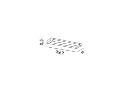 Slim - Aplique LED de pared de 12 W, CCT 2700K-4000K, L.39,2 cm, Orientable, 960 lm, IP20 - Perenz - Marrón metalizado Marru00f3n Online