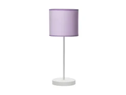 Online AKUNADECOR Sobremesa Lila Y Metal Modelo Ibor 1luz Blanco