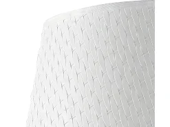 AKUNADECOR Lámpara De Mesa-Sobremesa Blanca Con Pantalla Crasas De 1 Luz Blanco
