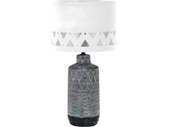 AKUNADECOR Lámpara De Mesa-Sobremesa Ceramica Color Mos 1 Luz Gris