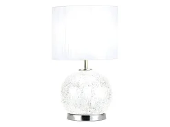 AKUNADECOR Sobremesa Con Pantalla Y Base Con Led Secoya Cromo Plateado Discount