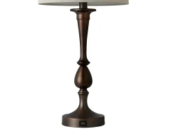 Hot AKUNADECOR Sobremesa Con Puerto Usb Modelo Khalifa Marron Con Pantalla Marru00f3n