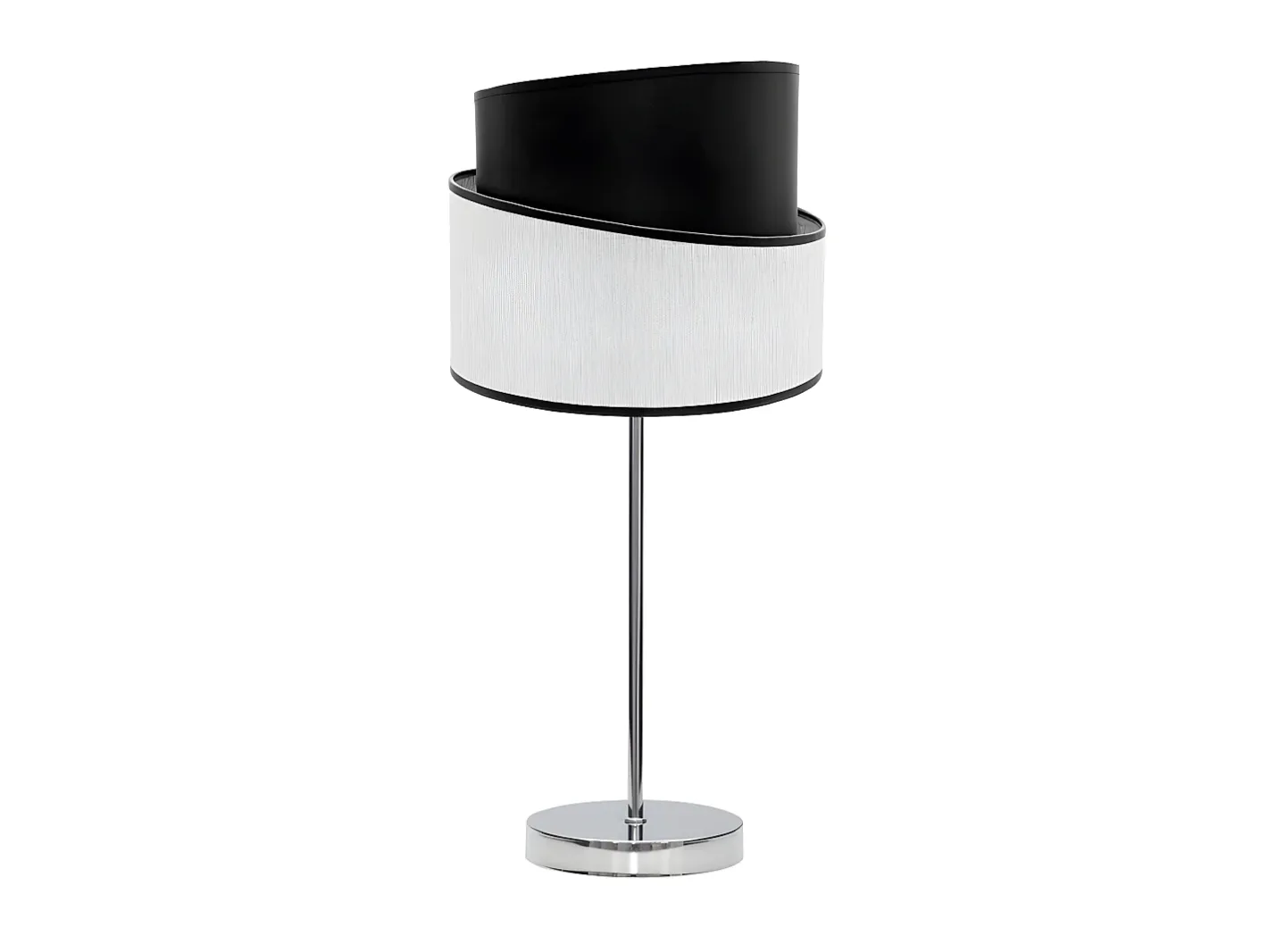 Sale AKUNADECOR Sobremesa Cromo/blanco/negro Modelo Hara 1xe14 Plateado