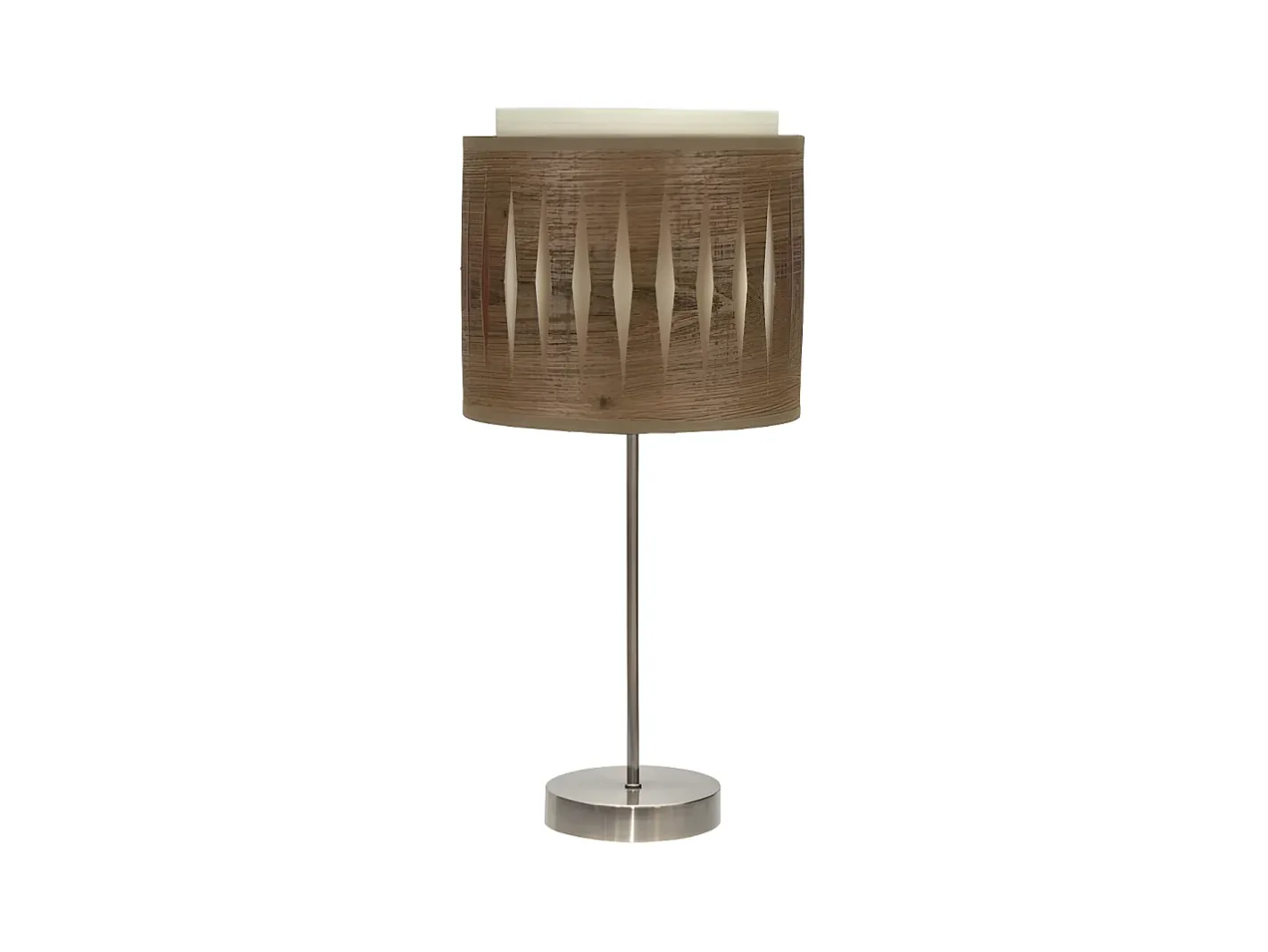 AKUNADECOR Sobremesa 1luz Modelo Alexandra Pequeña Cuero/madera Oscura Dorado Hot