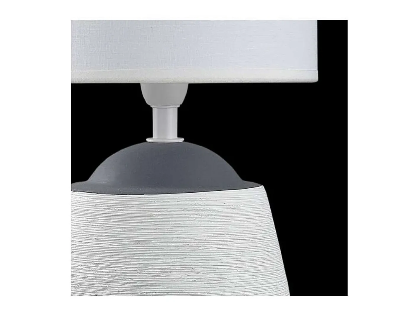 Lámpara De Mesa-Sobremesa modelo Albany acabado /blanco, 30m(alto) 16(ancho) 16(fondo. Gris