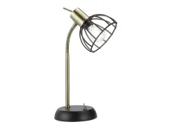 Lámpara De Mesa-Sobremesa modelo Bermeo acabado 35cm(alto) 16cm(ancho) 20cm(fondo Negro