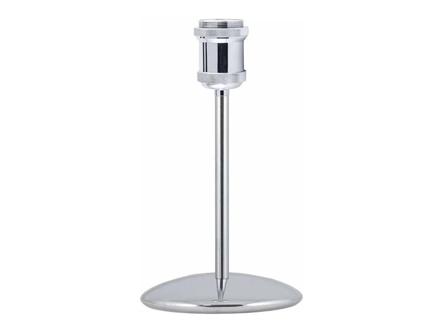 Lámpara De Mesa-Sobremesa modelo Eduardo acabado cromo 25 cm(alto) 13 cm(ancho) 13 cm (fondo) Gris