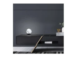 Sobremesa modelo Salem acabado blanco/, 17cm(alto) 14cm(ancho) 14cm(fondo. Negro Clearance
