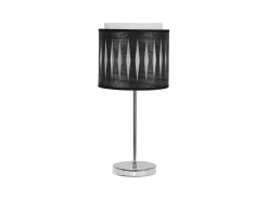 Hot AKUNADECOR Sobremesa Realizado En Cromo/madera Modelo Alexandra Plateado