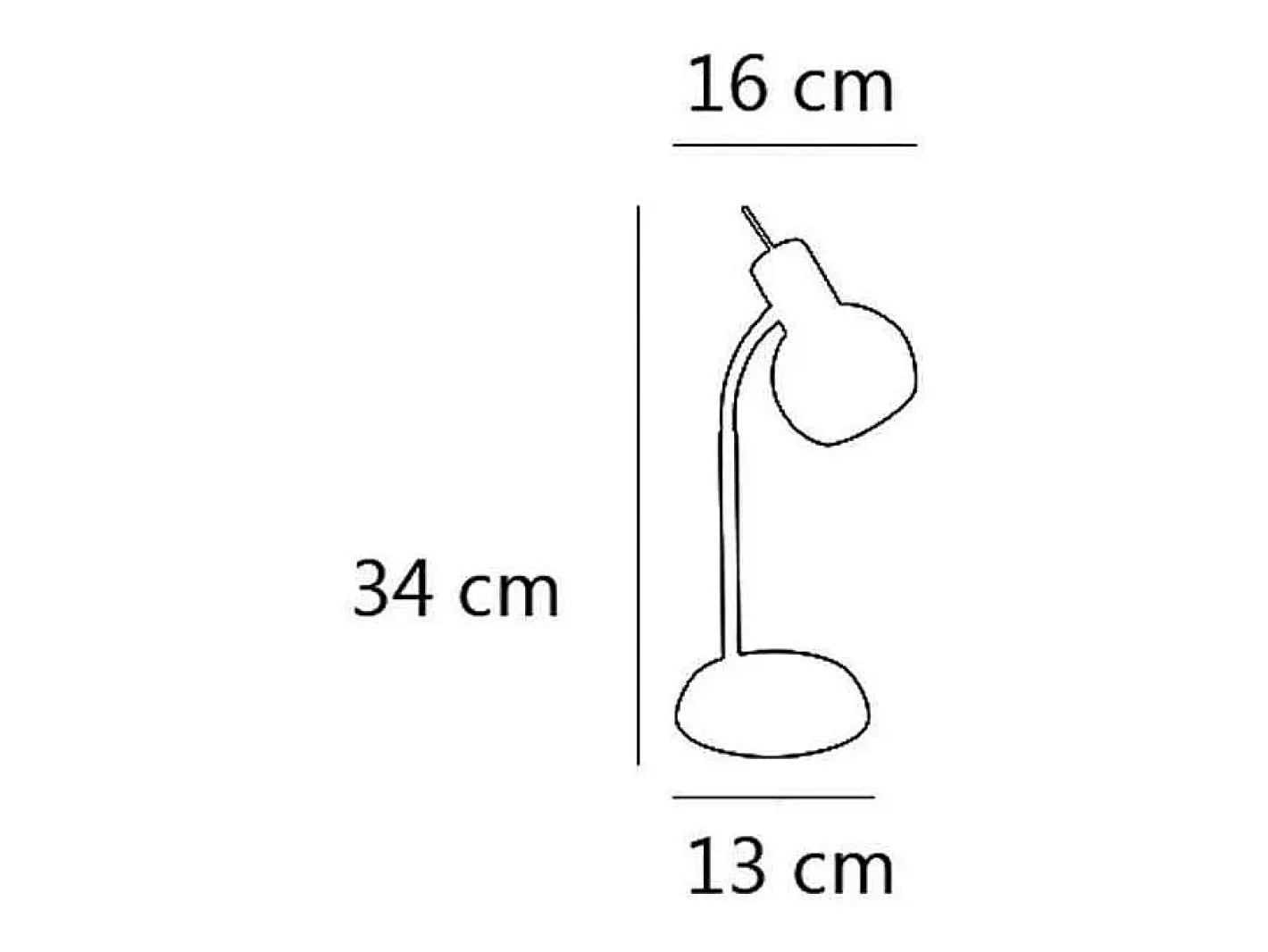 Outlet Sobremesa Vera mate, 34cm(alto)13cm(ancho)16 cm(largo) Negro