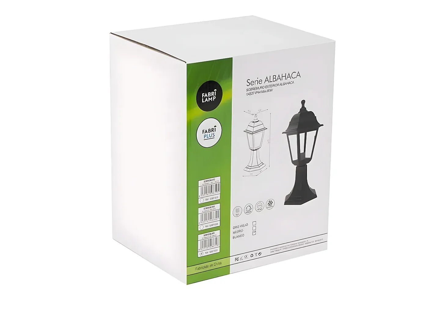 Outlet AKUNADECOR Sobremuro Albahaca En Acabado De 1luz Blanco