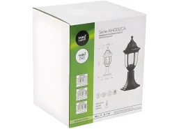 AKUNADECOR Iluminación Exterior-Sobremuro De Exterior Angelica En Policarbonato Negro