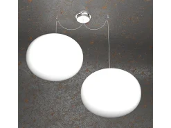 Soft Sospensione D.45 Cm. 2 Luci Plateado Discount