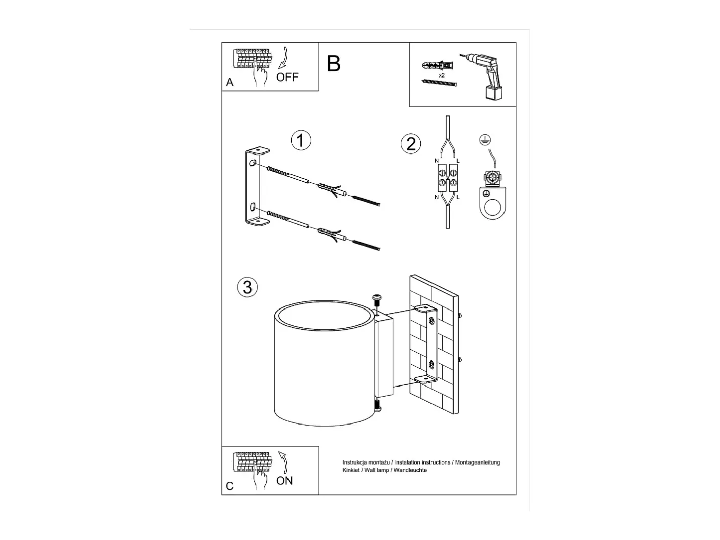 Sollux Lighting Aplique Para Pared-Sollux - 1 lámpara de pared Light Up Down Blanca, G9 Blanco
