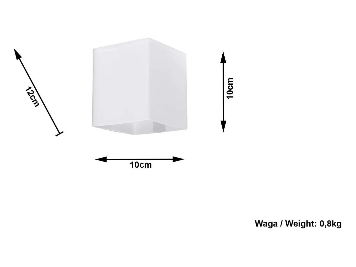 Discount Sollux Lighting Sollux - 1 luz de pared a ras de suelo Blanca, G9 Blanco