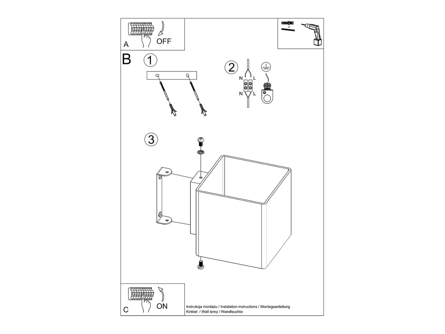 Discount Sollux Lighting Sollux - 1 luz de pared a ras de suelo Blanca, G9 Blanco