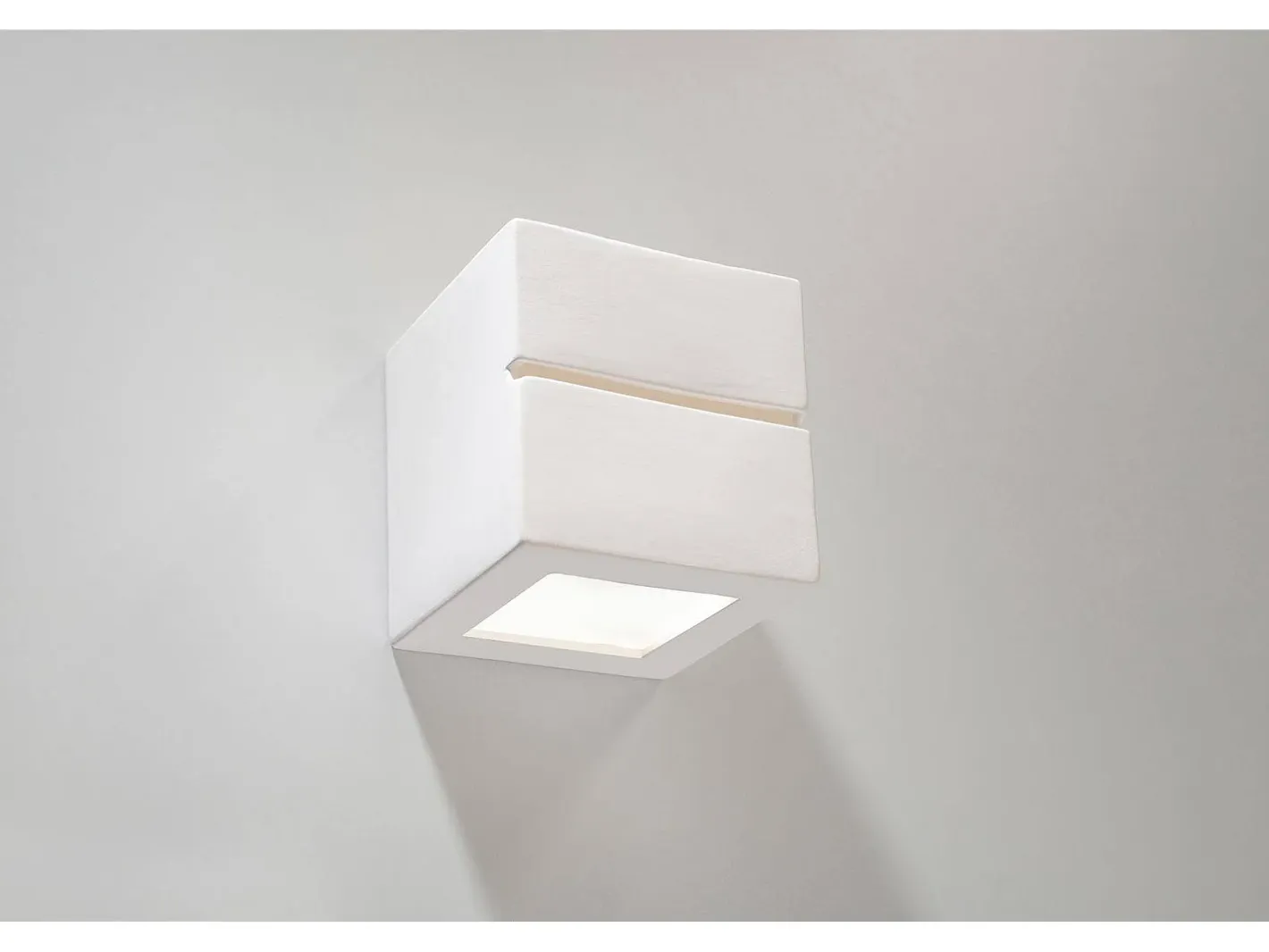 Sollux Lighting Sollux - 1 luz de pared de cerámica a ras de suelo blanca, E27 Blanco Hot