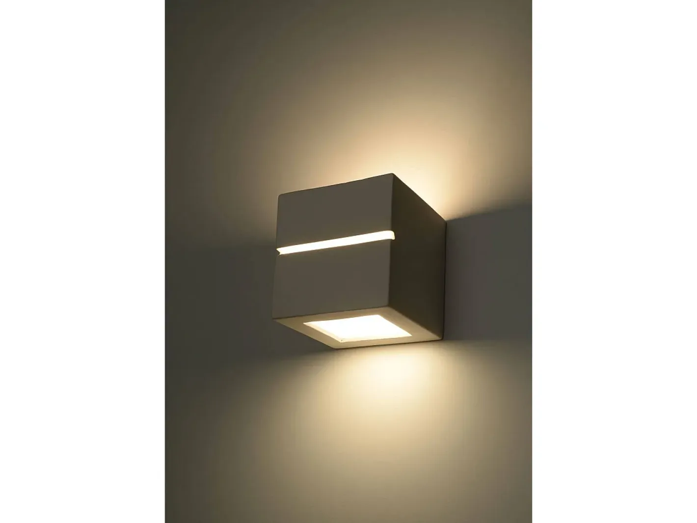 Sollux Lighting Sollux - 1 luz de pared de cerámica a ras de suelo blanca, E27 Blanco Hot
