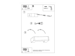 Clearance Sollux Lighting Sollux - 1 luz de pared de cerámica a ras de suelo blanca, E27 Blanco