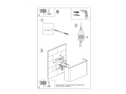 Sollux Lighting Aplique Para Pared-Sollux - Aplique de 2 luces Blanca, G9 Blanco