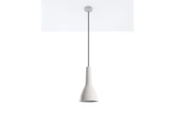 Clearance Sollux Lighting Sollux - Lámpara colgante de techo tipo domo con 1 luz blanca, E27 Gris