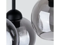 Sollux Lighting Lámpara Suspendida-Sollux Alino Lámpara de techo semiempotrable multi brazos negra Negro