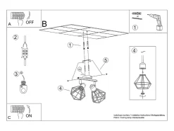 Sale Sollux Lighting Sollux Artemis Foco de techo Twin Blanco