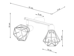 Sale Sollux Lighting Sollux Artemis Foco de techo Twin Blanco