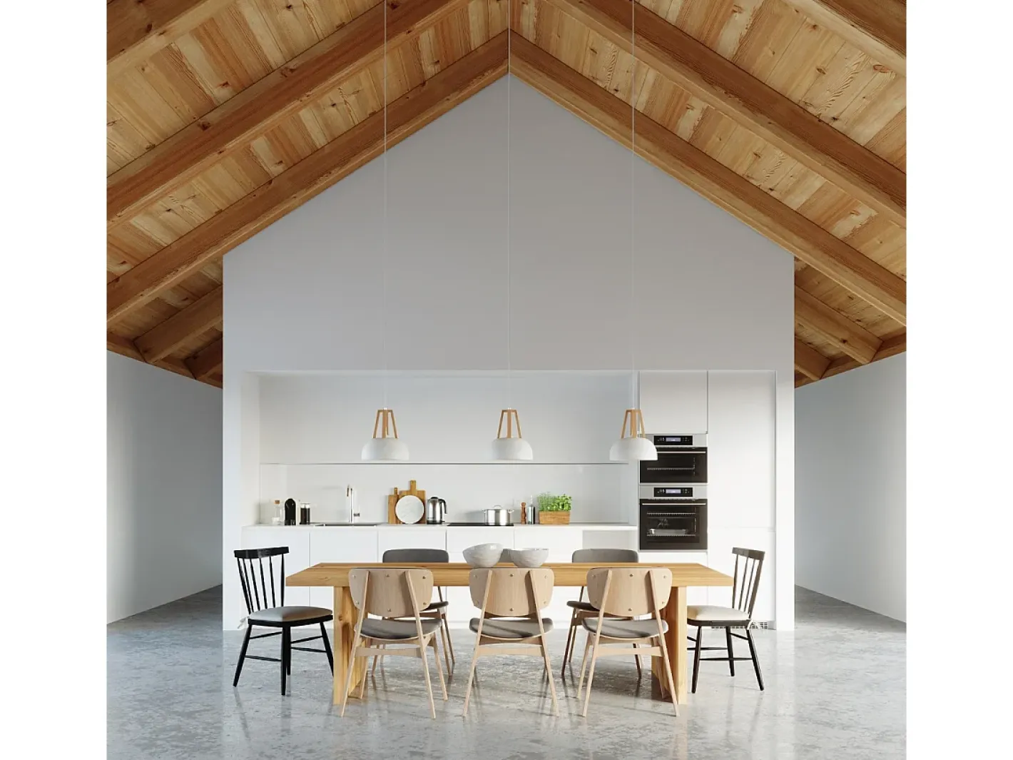 Online Sollux Lighting Sollux CASCO - 1 lámpara colgante de techo tipo domo , madera natural, E27 Blanco