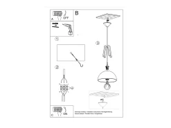 Online Sollux Lighting Sollux CASCO - 1 lámpara colgante de techo tipo domo , madera natural, E27 Blanco