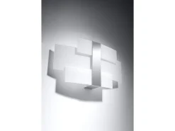 Sollux Lighting Sollux CELIA - Aplique de pared a ras de suelo con 2 luces Cromo, , G9 Blanco Hot