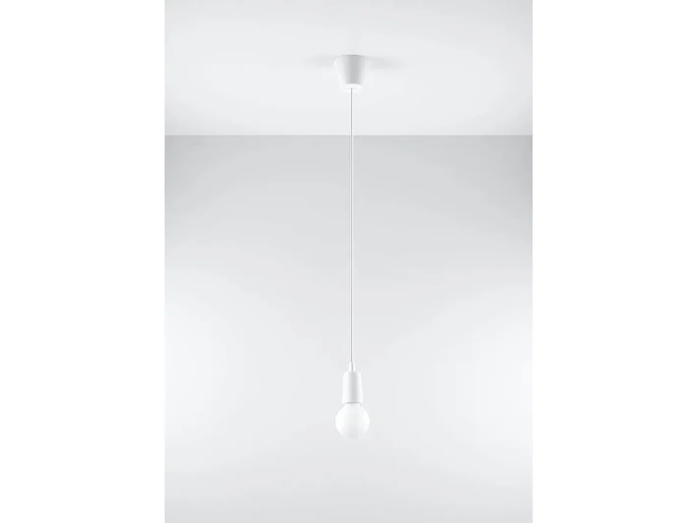 Sollux Lighting Lámpara Suspendida-Sollux DIEGO - 1 luz colgante de techo Blanco