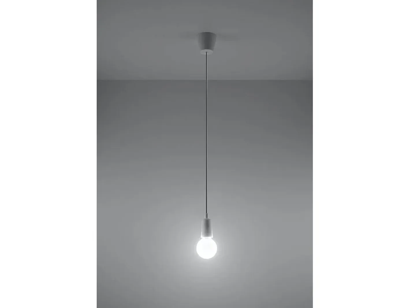 Sollux Lighting Lámpara Suspendida-Sollux DIEGO - 1 luz colgante de techo Blanco