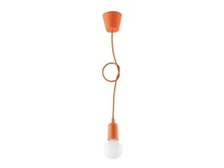 Sollux Lighting Lámpara Suspendida-Sollux DIEGO - 1 luz colgante de techo Naranja