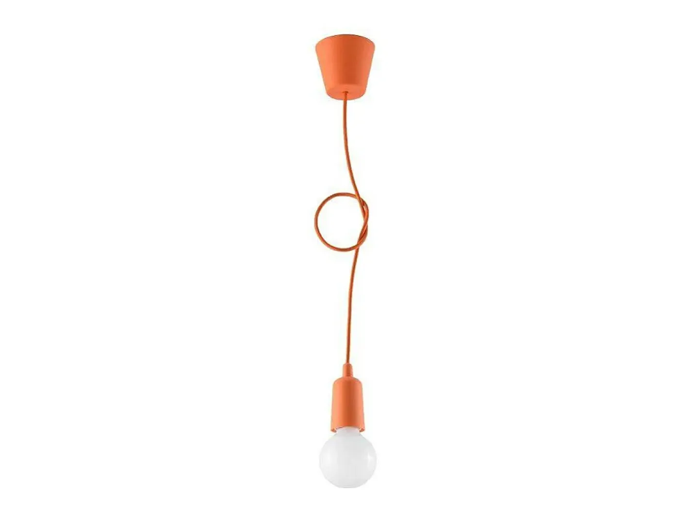Sollux Lighting Lámpara Suspendida-Sollux DIEGO - 1 luz colgante de techo Naranja