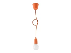 Sollux Lighting Lámpara Suspendida-Sollux DIEGO - 1 luz colgante de techo Naranja