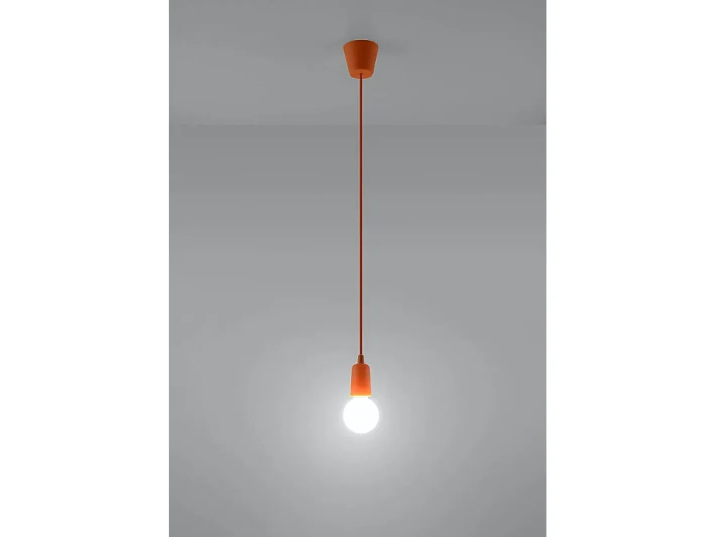 Sollux Lighting Lámpara Suspendida-Sollux DIEGO - 1 luz colgante de techo Naranja
