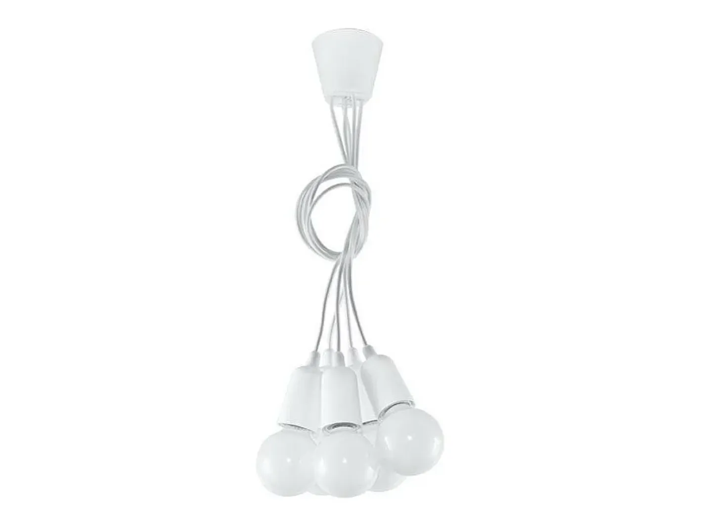 Sollux Lighting Lámpara Suspendida-Sollux DIEGO - Colgante de racimo de 5 luces Blanco
