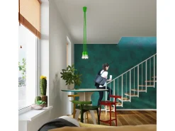 Sollux Lighting Lámpara Suspendida-Sollux DIEGO - Lámpara colgante de techo con 3 luces Verde