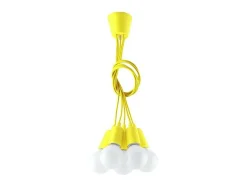 Sollux Lighting Sollux DIEGO - Lámpara colgante de techo con 5 luces, Amarillo Outlet