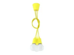 Sollux Lighting Sollux DIEGO - Lámpara colgante de techo con 3 luces, Amarillo