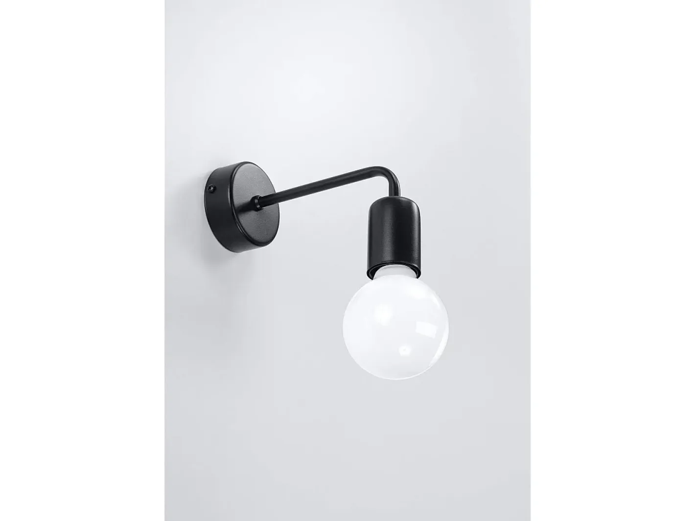 Sollux Lighting Sollux DUOMO - 1 aplique de luz , E27 Negro Clearance