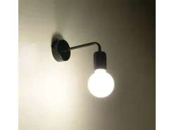 Sollux Lighting Sollux DUOMO - 1 aplique de luz , E27 Negro Clearance