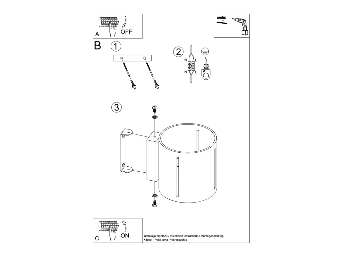 Sollux Lighting Sollux INEZ - 1 luz de pared a ras de suelo Blanca, G9 Blanco Hot