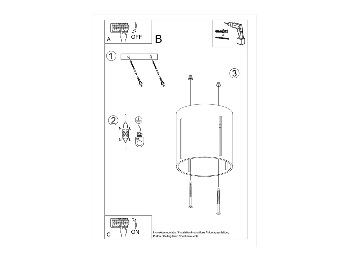 Sollux Lighting Sollux INEZ - 1 luz de techo a ras de suelo blanca, G9 Blanco Sale