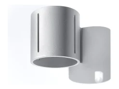 Sollux Lighting Aplique Para Pared-Sollux INEZ - 1 pared a ras de luz claro, G9 Gris