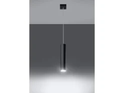 Best Sollux Lighting Sollux LAGOS - Lámpara colgante de techo con 1 luz Negra, GU10 Negro