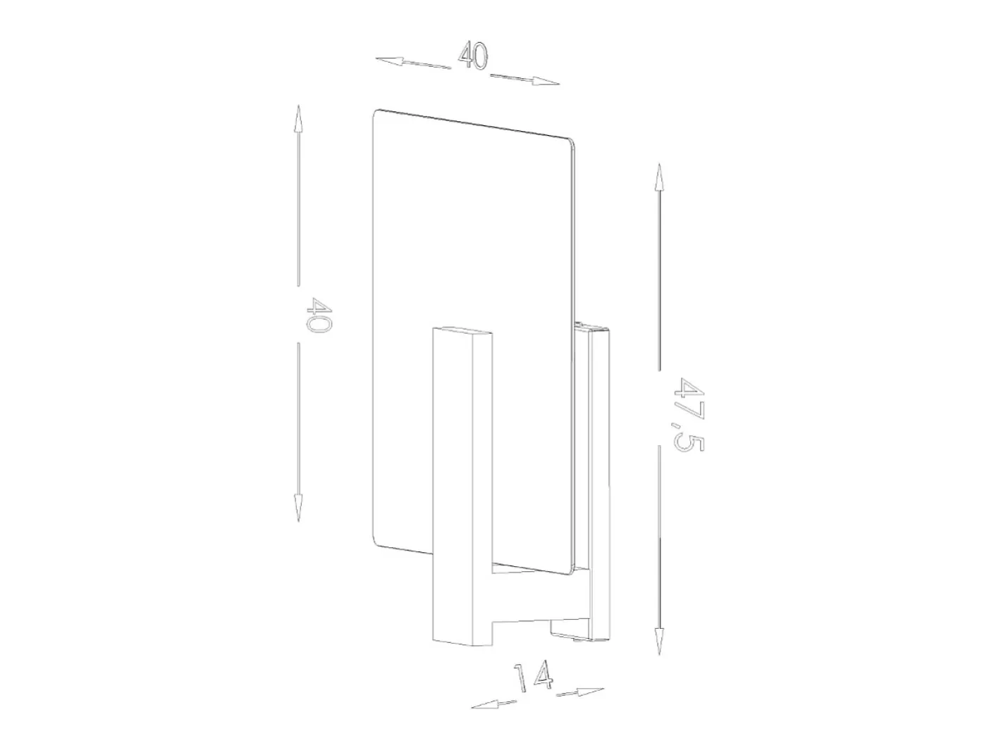 Sollux Lighting Sollux Lappo Plafón de techo Wengué Marru00f3n Clearance
