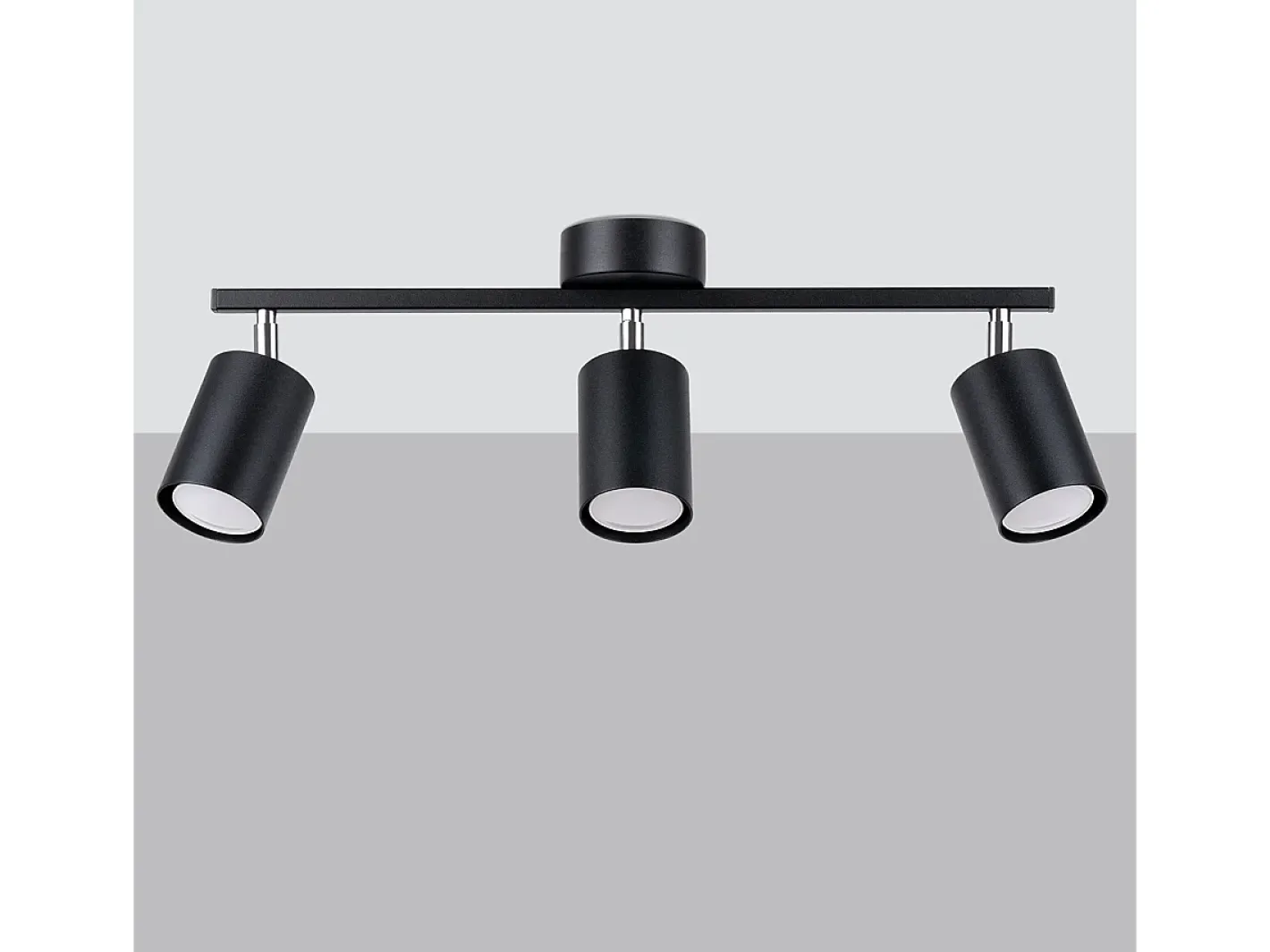 Sollux Lighting Plafón-Sollux Lemmi Foco de techo Barra Negro
